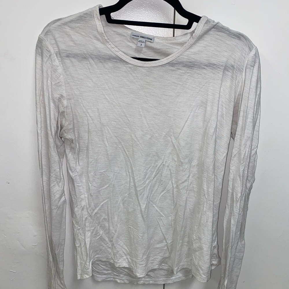 White Long Sleeve Tee